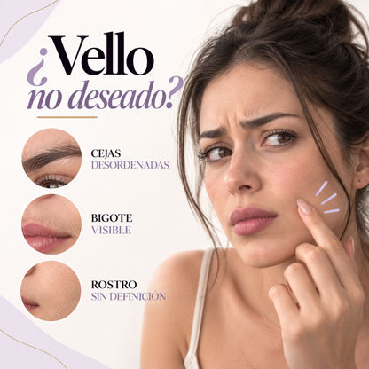 Depilador facial con hilo
