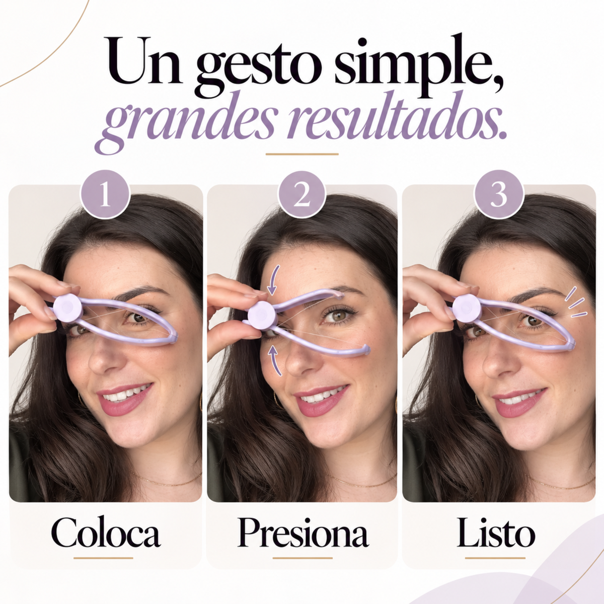 Depilador facial con hilo