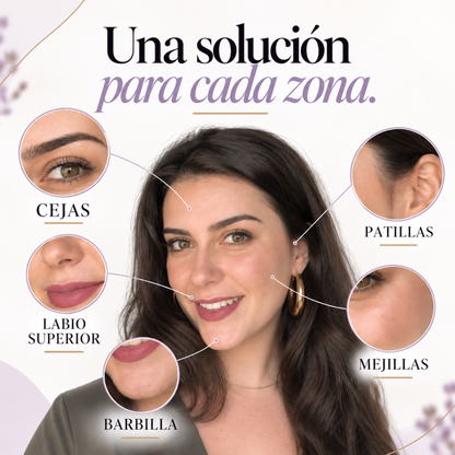 Depilador facial con hilo