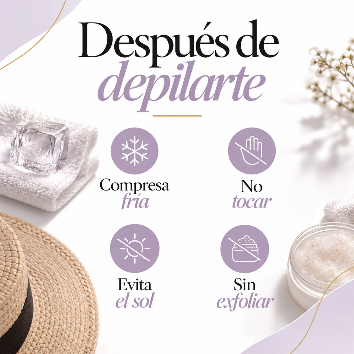 Depilador facial con hilo