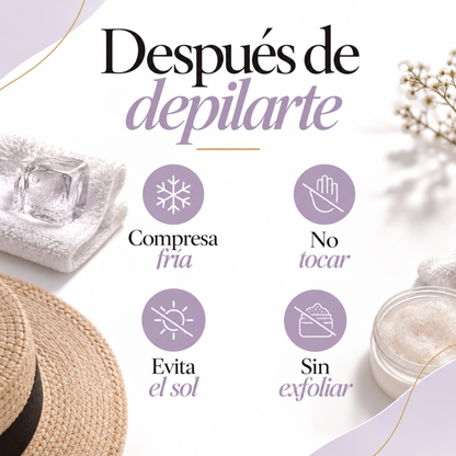 Depilador facial con hilo